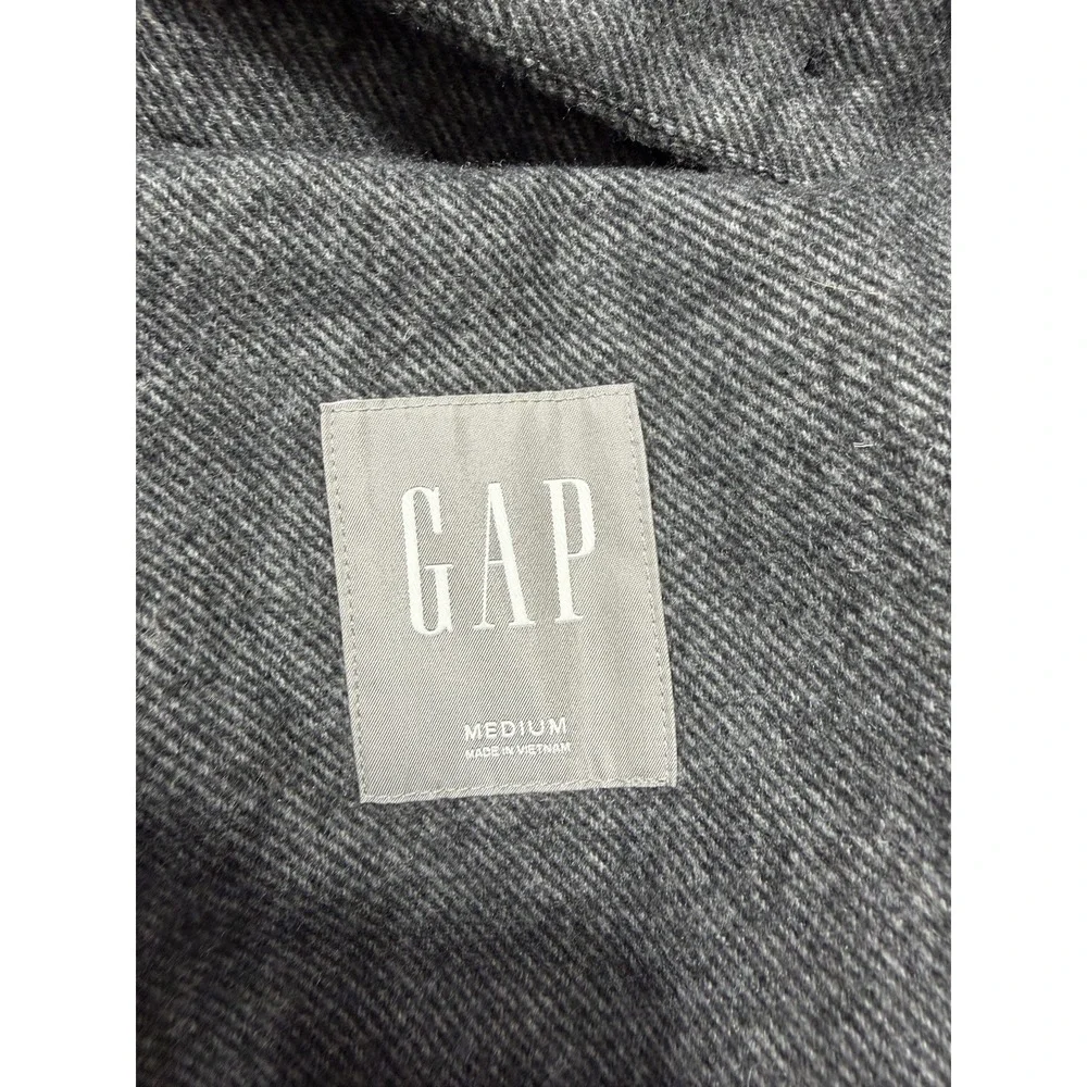 Gap Mens Wool Blend Blazer M Preppy Sweater Dressy Gray New